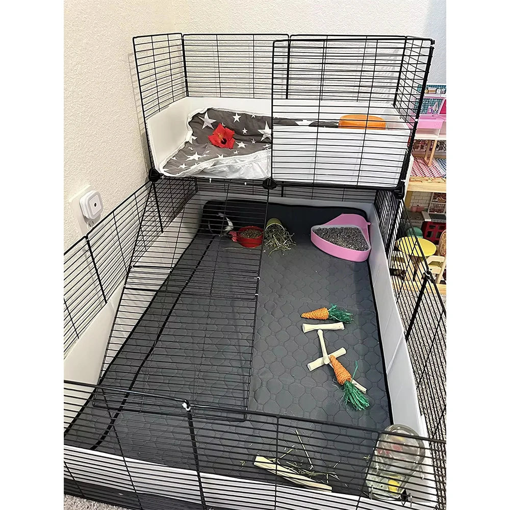 Washable Guinea Pig Cage Lining Pad Reusable Non Slip Urinary Pad for Pets