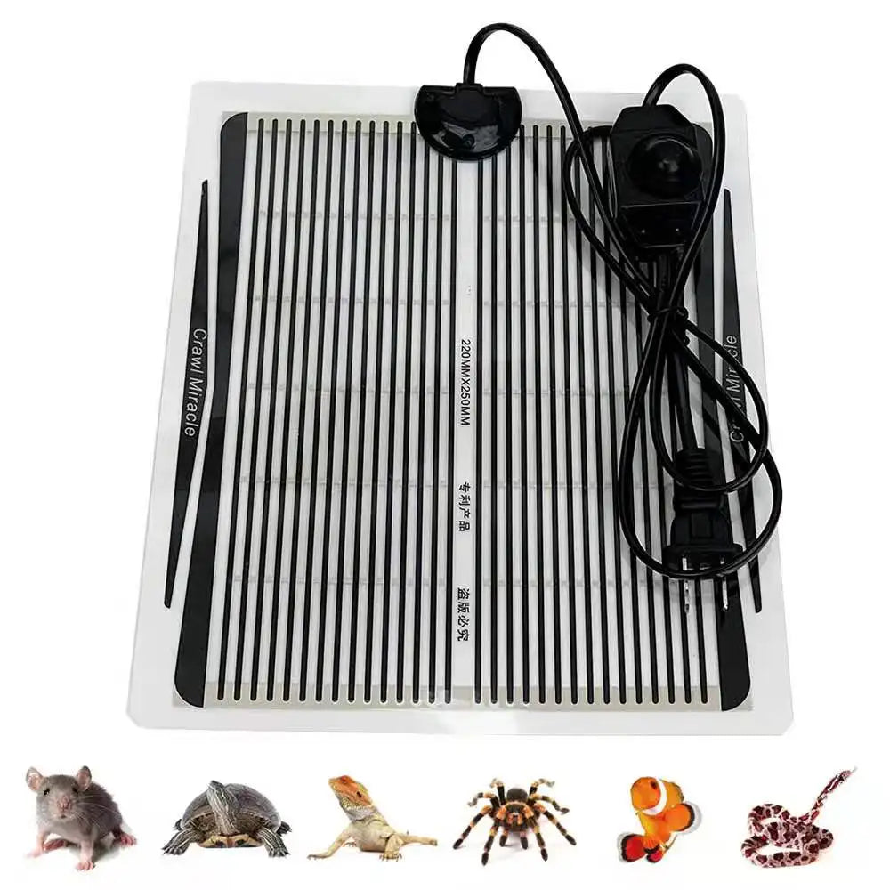 Reptiles Heat Mat With Adjustable Temperature Controller Warm Pad Incubator For Lizard Turtle Snake EU/US Plug 5-35W