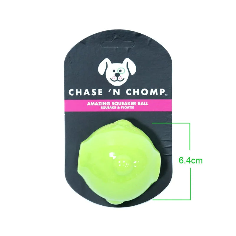 CAITEC Amazing Squeaker Ball Durable Floatable Dog Toy For Tossing And Chasing