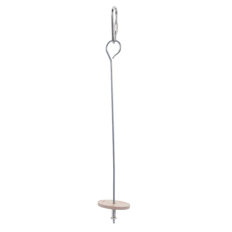 New Bird Toy Skewer Fruit Spear Hanging Holder Pet Parrot Parakeet Small Animal Stainless Steel Parrot Stainless Steel Toy Fork