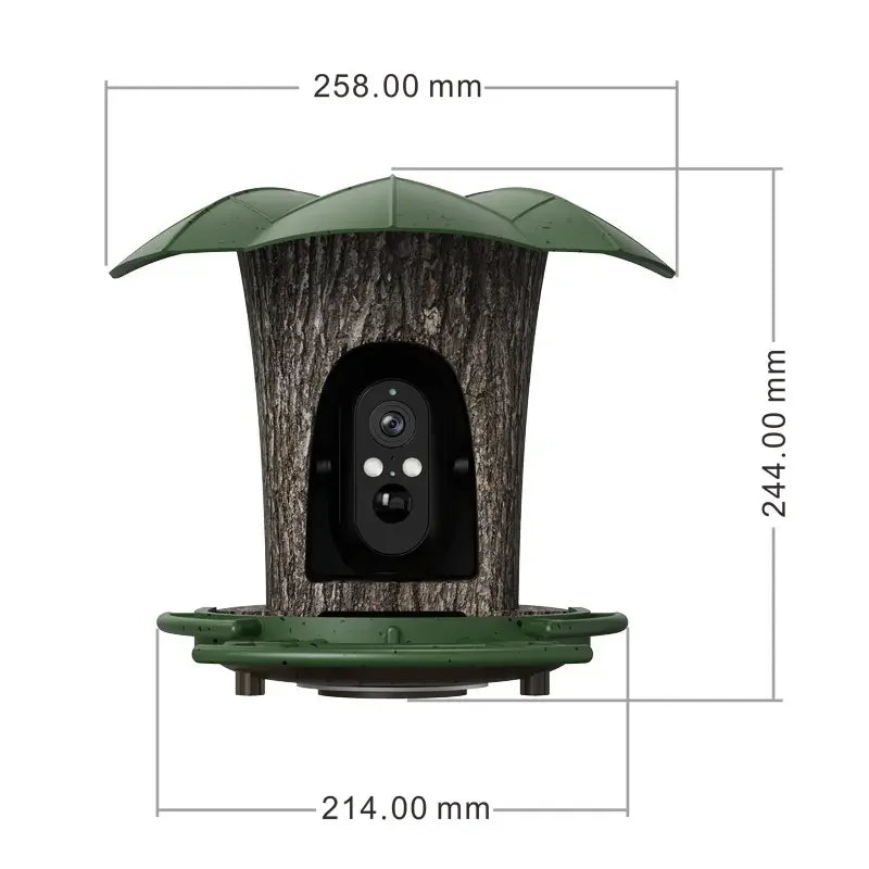Smart Bird Feeder Camera Outdoor with 1080P HD AI Wildlife Identification