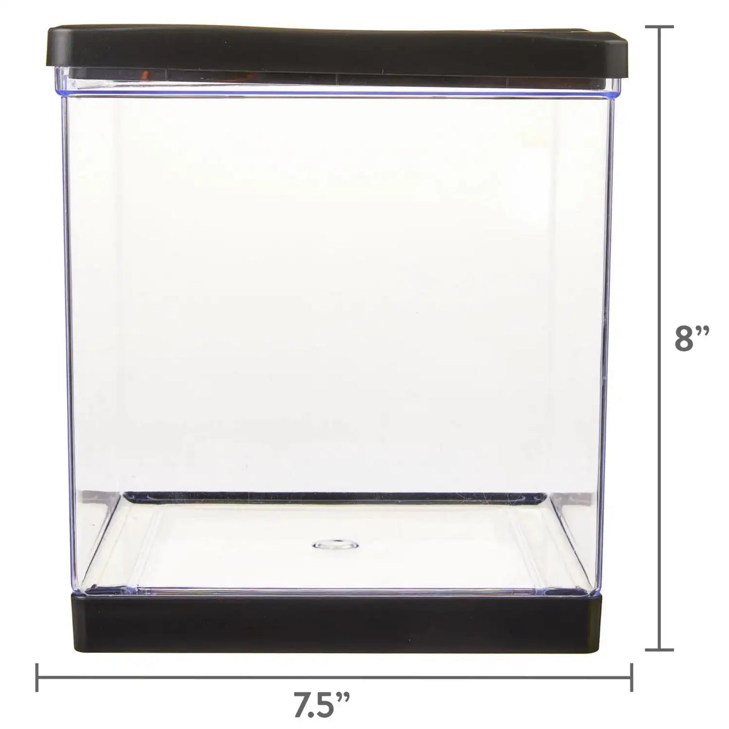 1.5 Gallon Plastic Aquarium Tank with Filter and Light for Small Fish