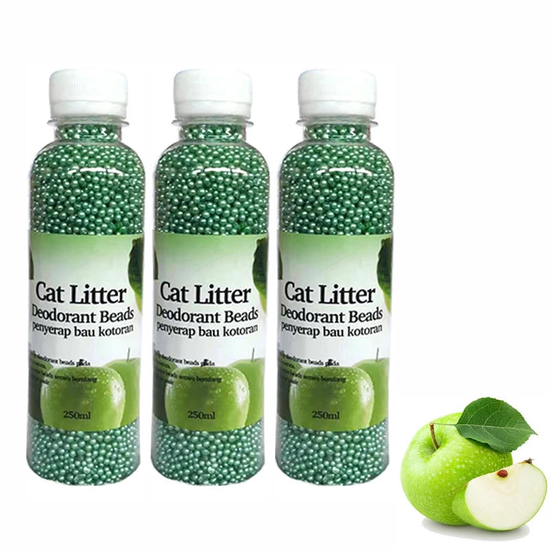 3PCS Cat Litter Box Deodorizer Fresh Scent Odor Remover Cleaning Crystals