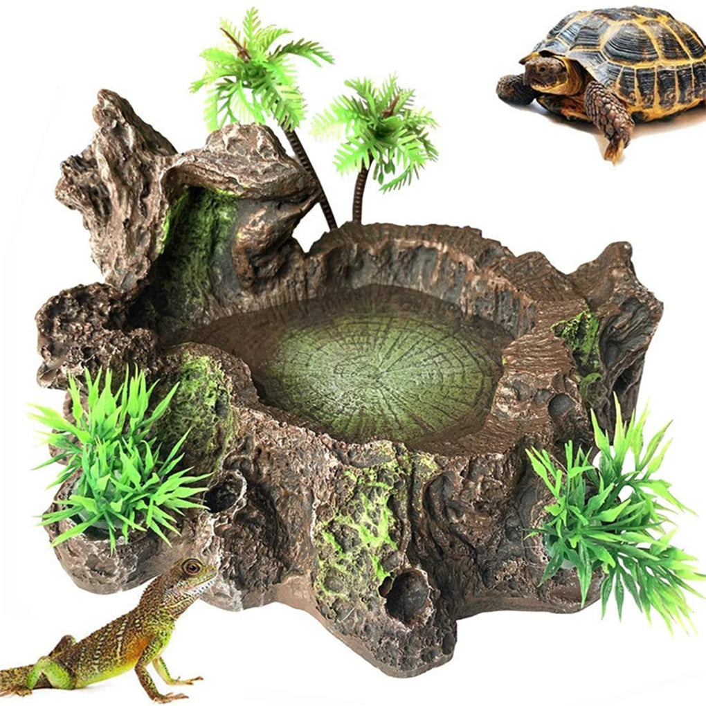 Stable And Sturdy Reptile Feeder Bowl For All Reptile Needs Wide Application Reptile Food Water Dish