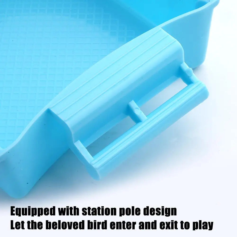 Hanging Bird Bath Cube Parrots Bathtub Bath Shower Box Cage Accessory For Little Bird Canary Budgerigar Cockatiel Lovebird
