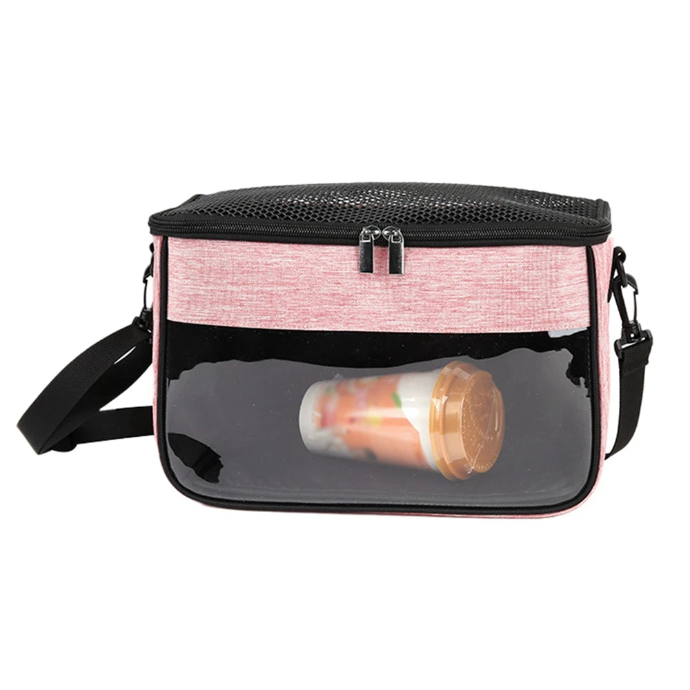 Small Animal Carrier Backpack for Small Pet Breathable Portable Outgoing Crossbody Travel Bag Windproof One Shoulder Bag