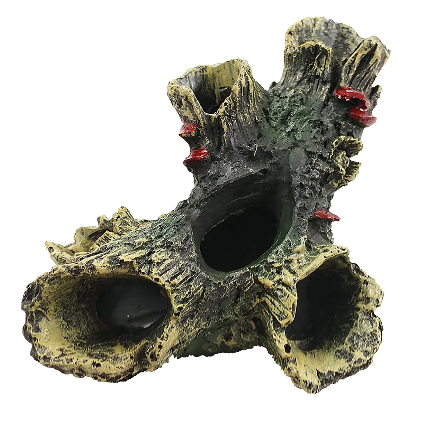 Artificial Hollow Log Decor for Fish Tank Multifunctional Aquarium Ornament