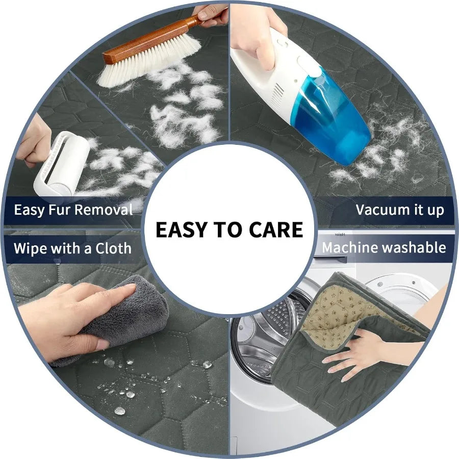 Waterproof Anti Slip Dog Bed Cover Washable Stain Resistant Sofa Protector Couch