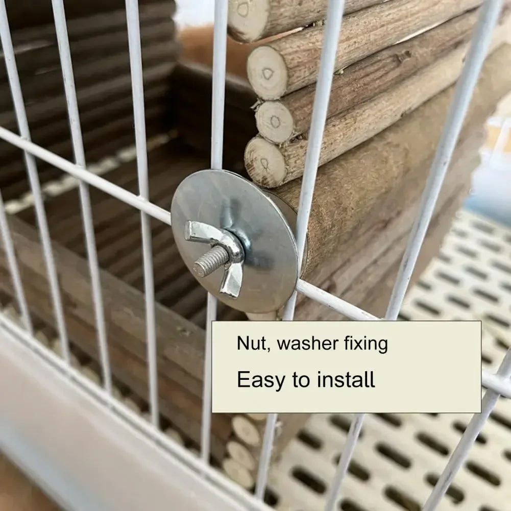 Handmade Natural Wood Rabbit Hamster House Weaving Hut for Small Pets