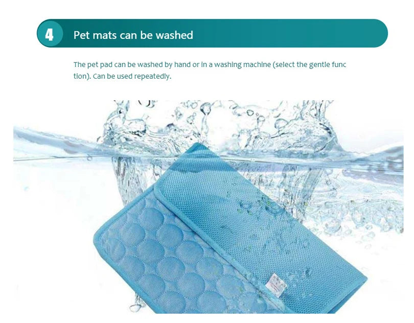 Dog Cooling Mat Summer Pet Cold Bed Extra Large For Small Big Dogs Pet Accessories Cat Durable Blanket Sofa Cat Ice Pad Blanket