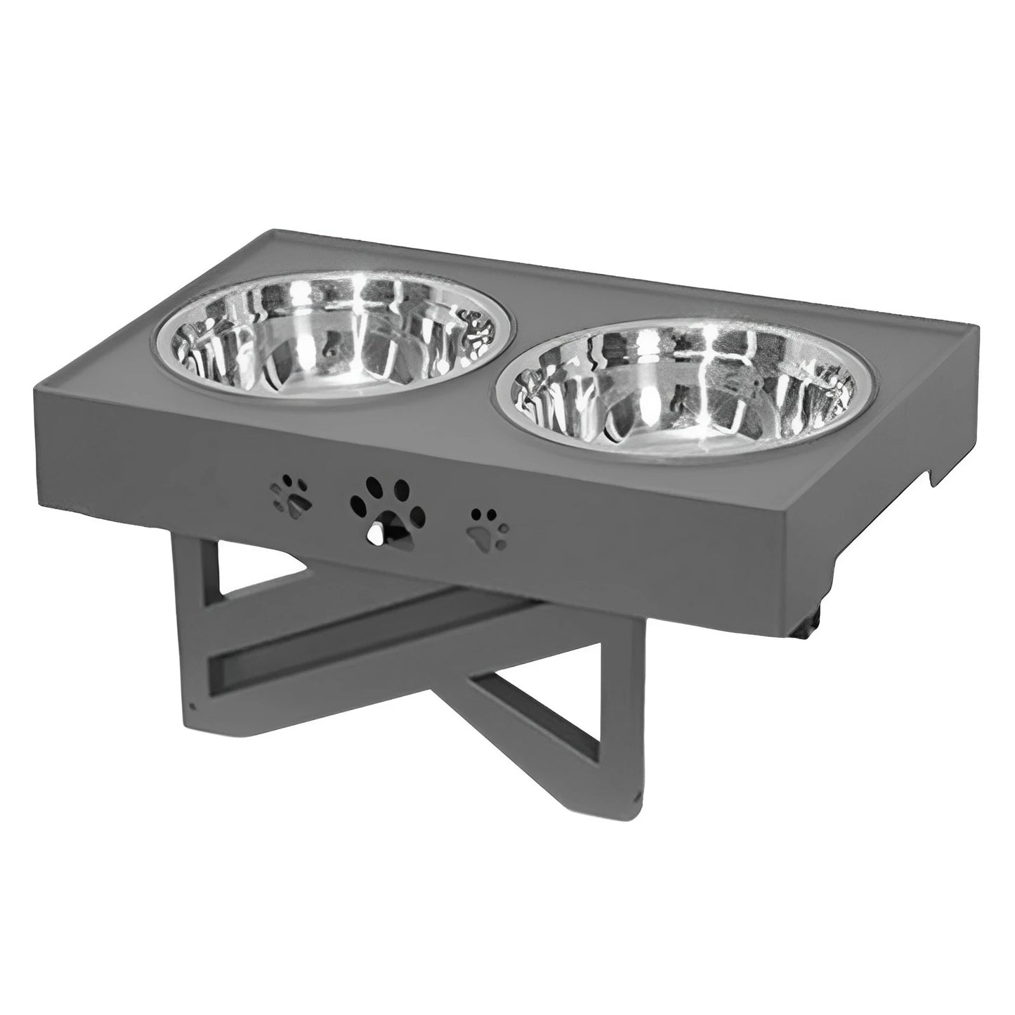Stainless Steel Elevated Dog Bowl Non-Slip Design for Healthy Digestion