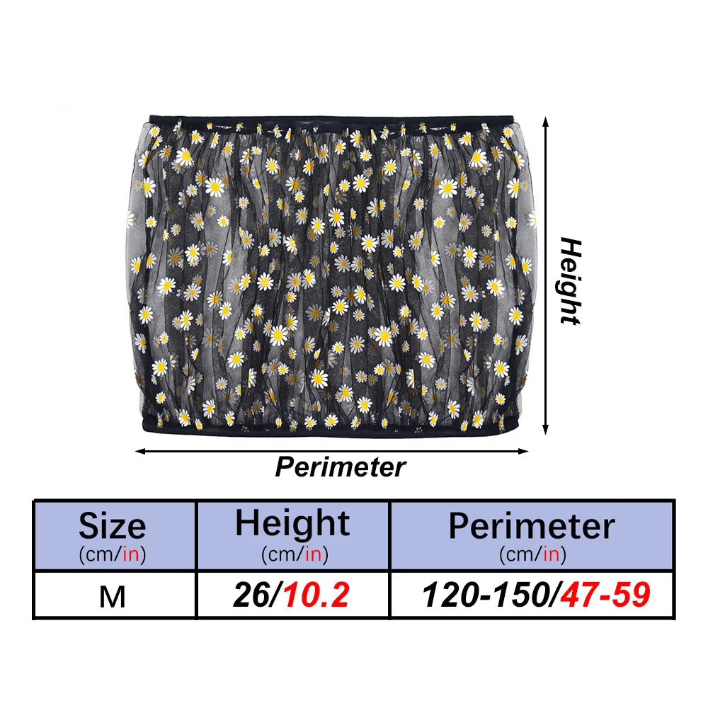 Adjustable Bird Cage Net Cover Soft Skirt Guard for Round and Square Cages