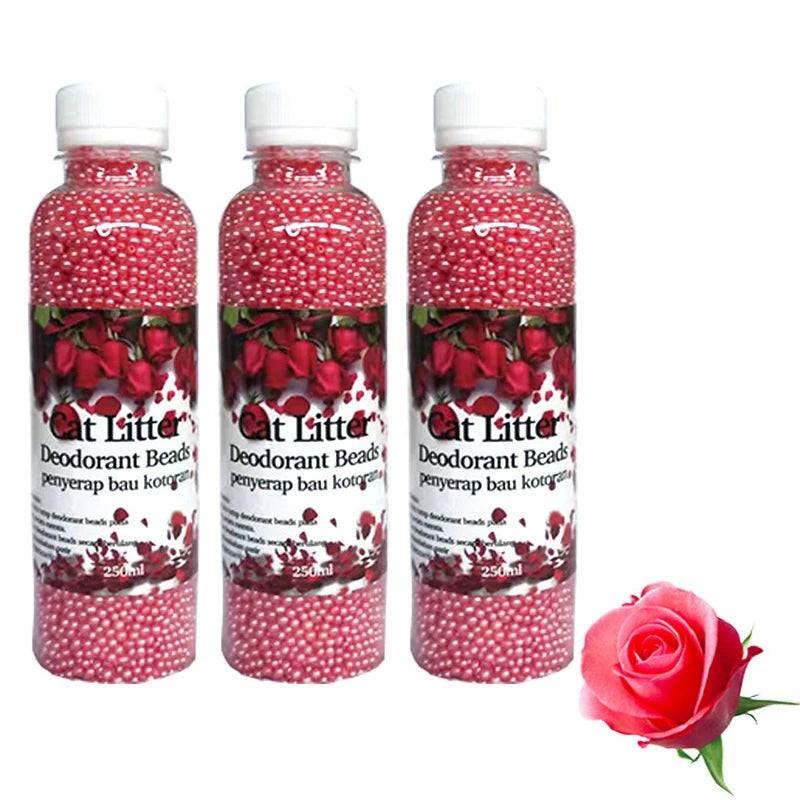 3PCS Cat Litter Box Deodorizer Fresh Scent Odor Remover Cleaning Crystals