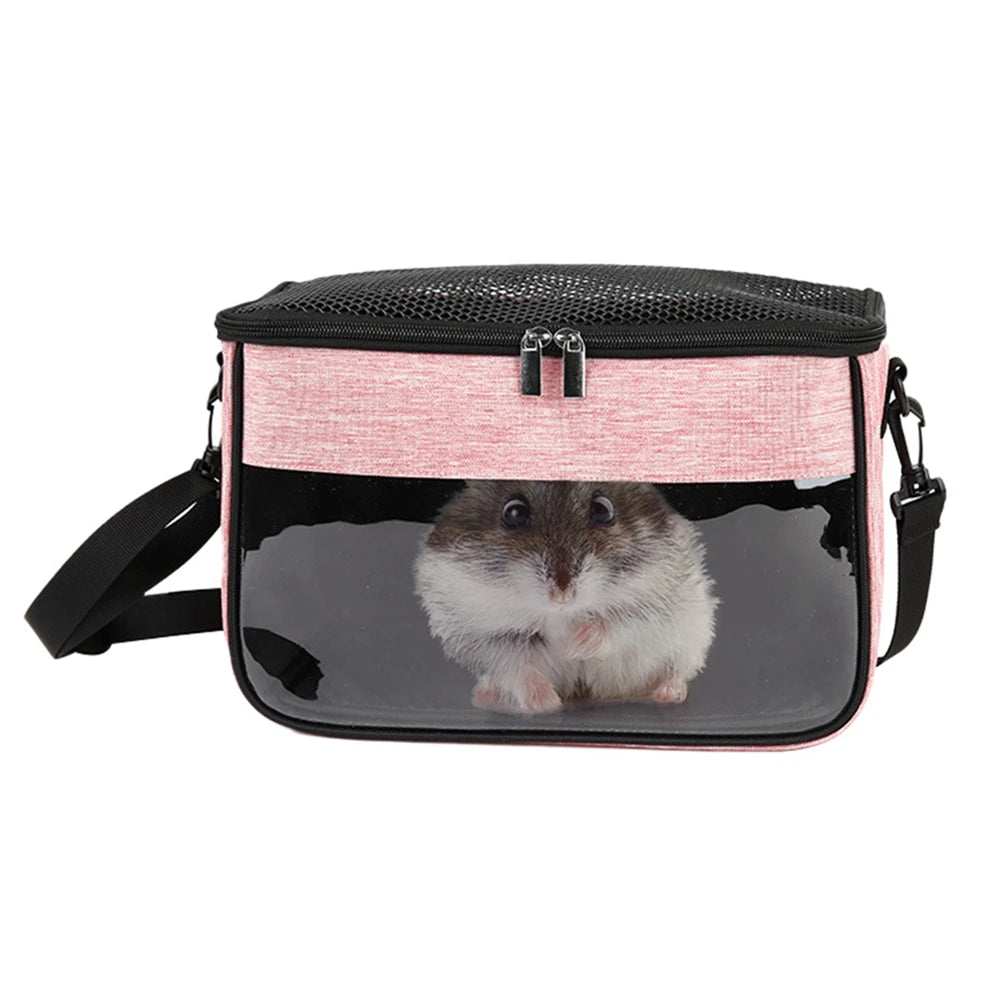 Small Animal Carrier Backpack for Small Pet Breathable Portable Outgoing Crossbody Travel Bag Windproof One Shoulder Bag