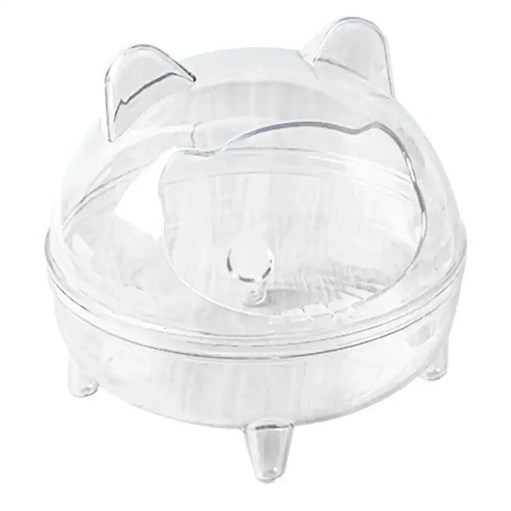 Hamster Toilet Chinchilla Bath House Golden Bear Bathroom Fully Transparent Field Of View Anti-spill for Gerbil Other Small Hams