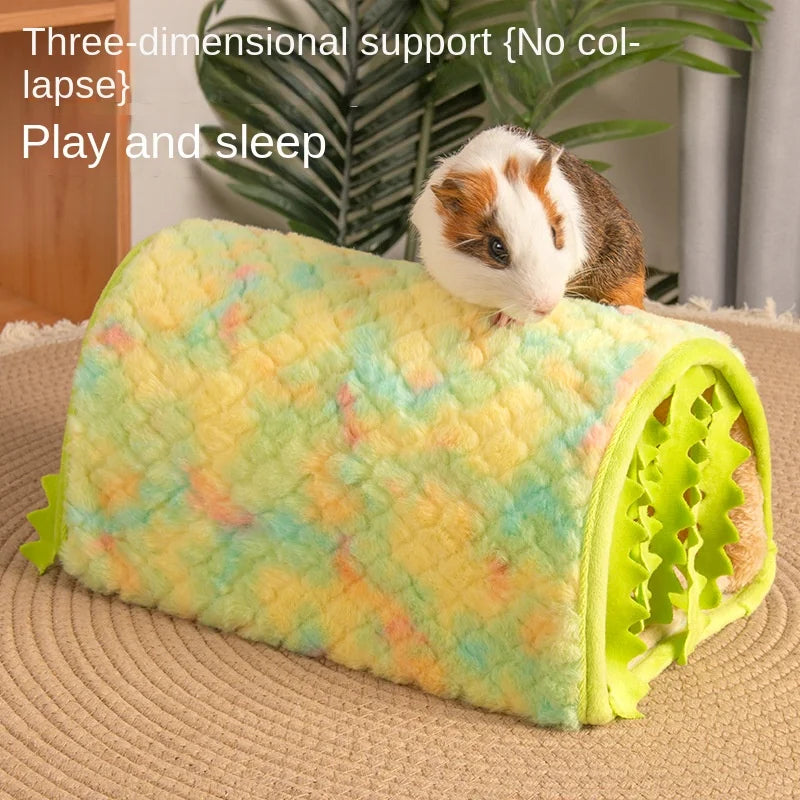 Tunnel Dutch Pig Hamster Hiding House Hamster Nest Rabbit Summer Cooling Channel Pet Tunnel Toy Mouse Nest Small House