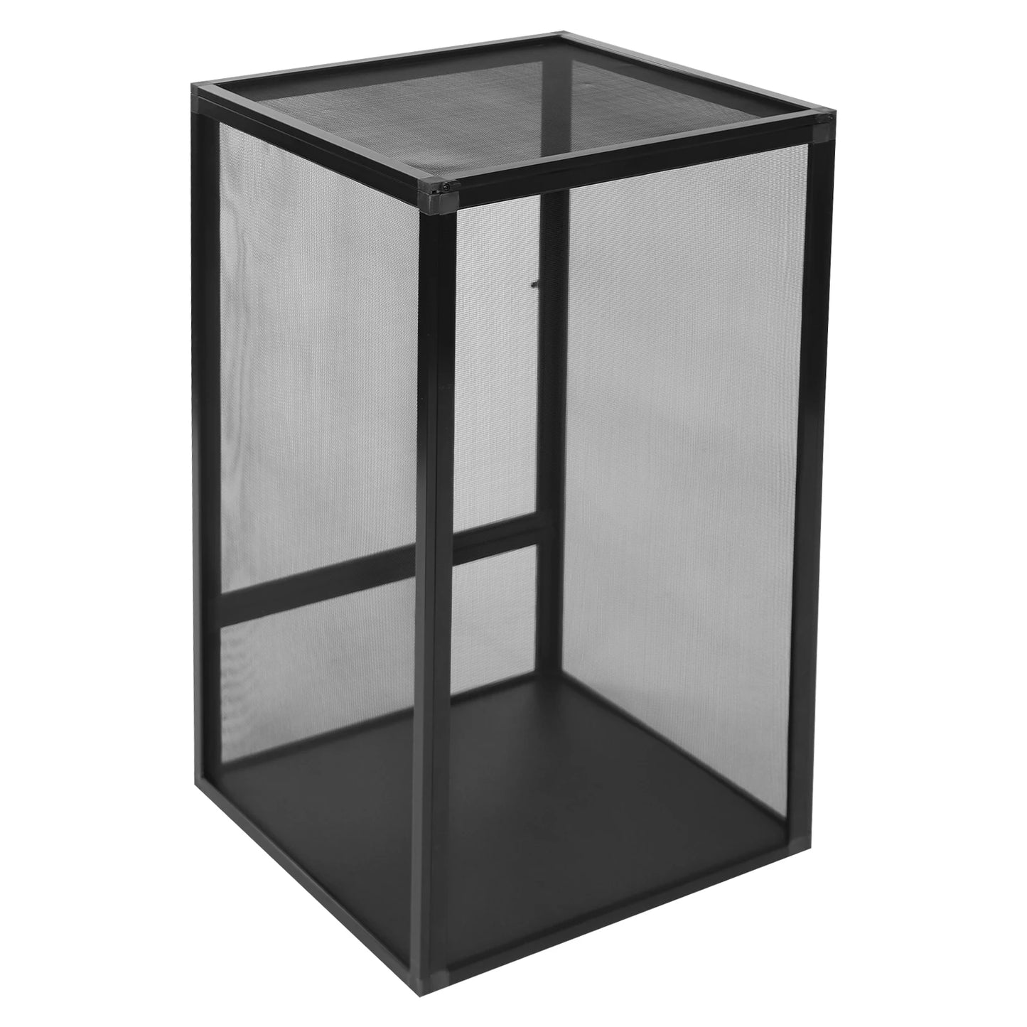 Micro Habitat Terrarium Enclosure Rectangular Reptile Feeding Box Black 20kg