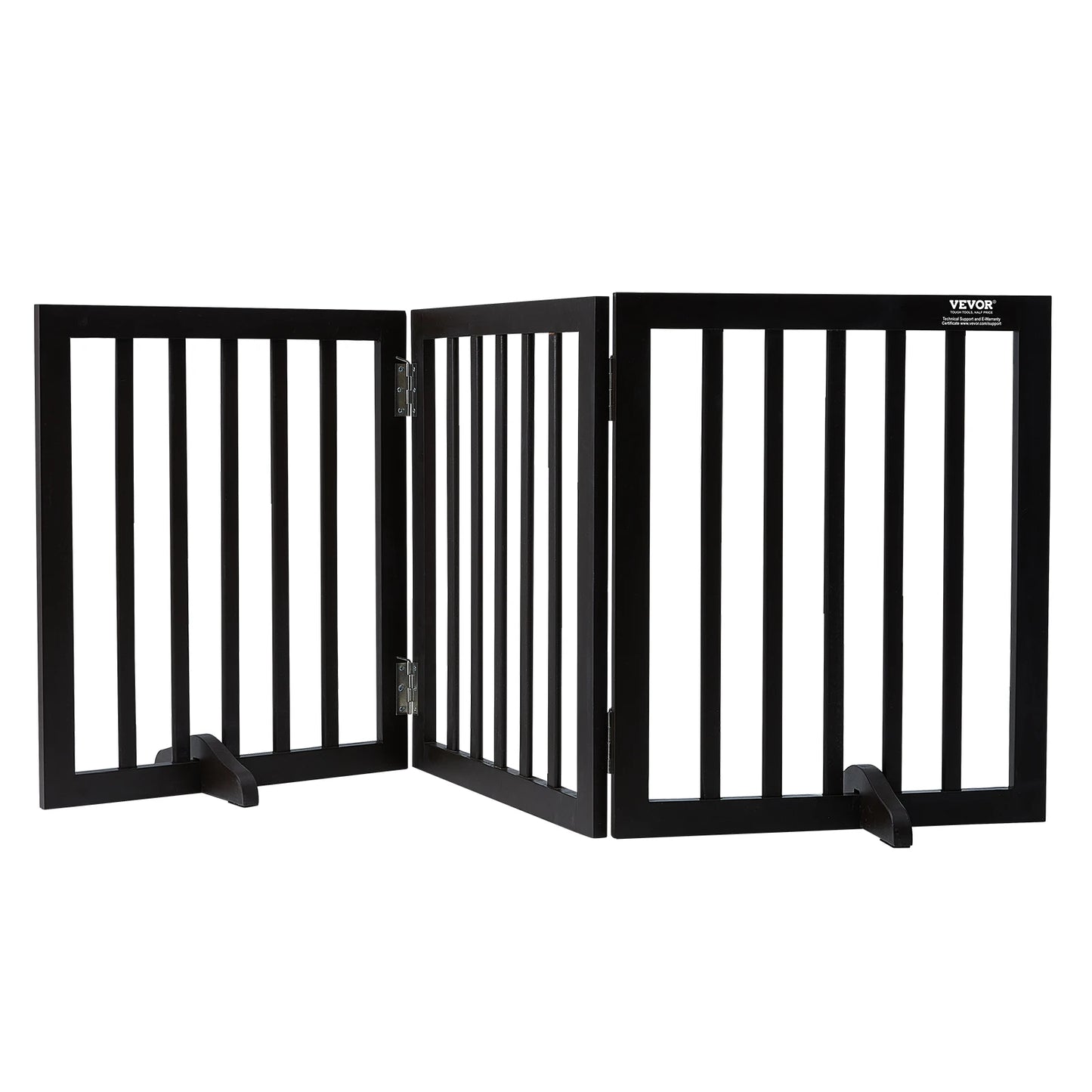 SucceBuy Free Standing 3 Panel Dog Gate for Narrow Passages Foldable Barrier
