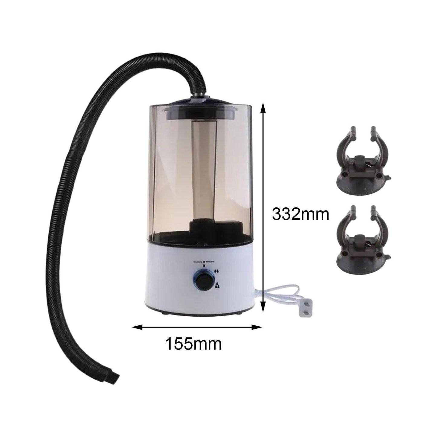 4L Reptile Humidifier Fogger with Automatic Shutdown and Extension Hose