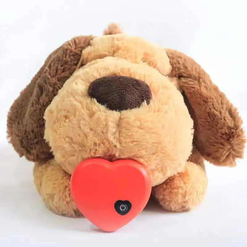 Calming Dog Plush Toy With Real Heartbeat Simulator For Anxiety Sleep Relief