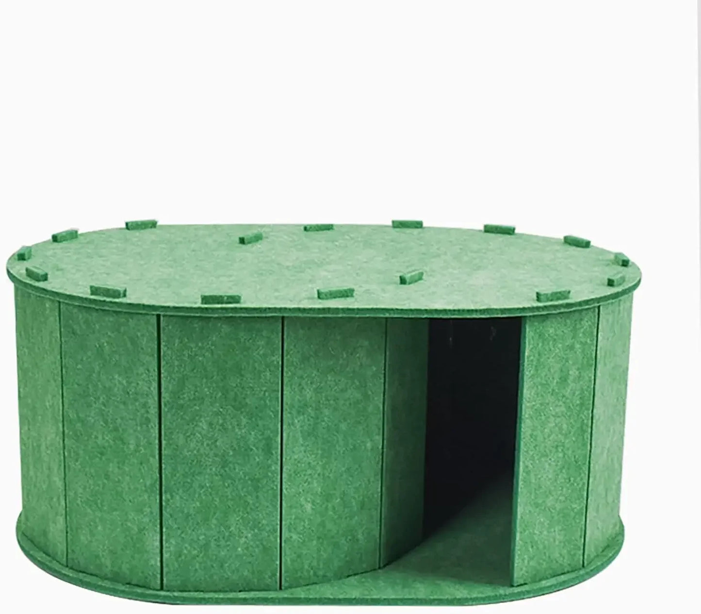 Cat Tunnel Bed for Indoor Cats - Peekaboo Cat Cave with S-Shaped Maze, Multi-Exit Felt Scratching Tunnel & Cozy Hideaway,