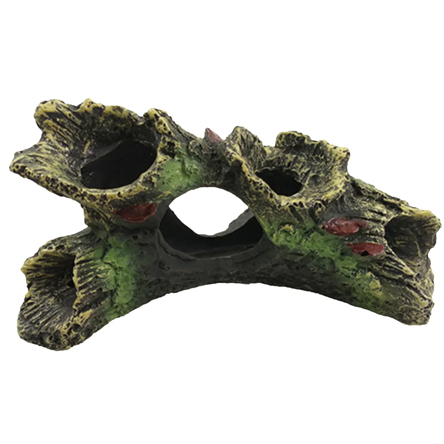 Artificial Hollow Log Decor for Fish Tank Multifunctional Aquarium Ornament