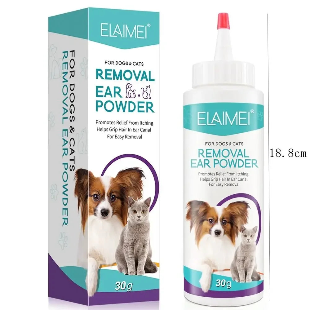 Pet Ear Powder For Dogs Ear Hair Removal And Cleaning 30g