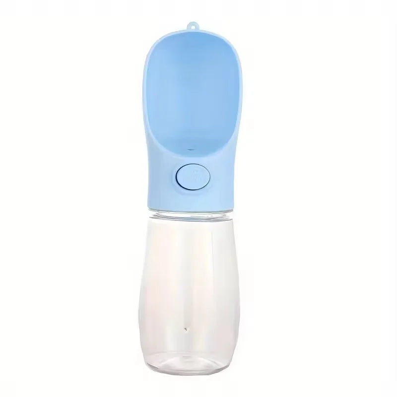 Portable Pet Water Bottle With Food Dispenser 350ml Leakproof Travel Cup