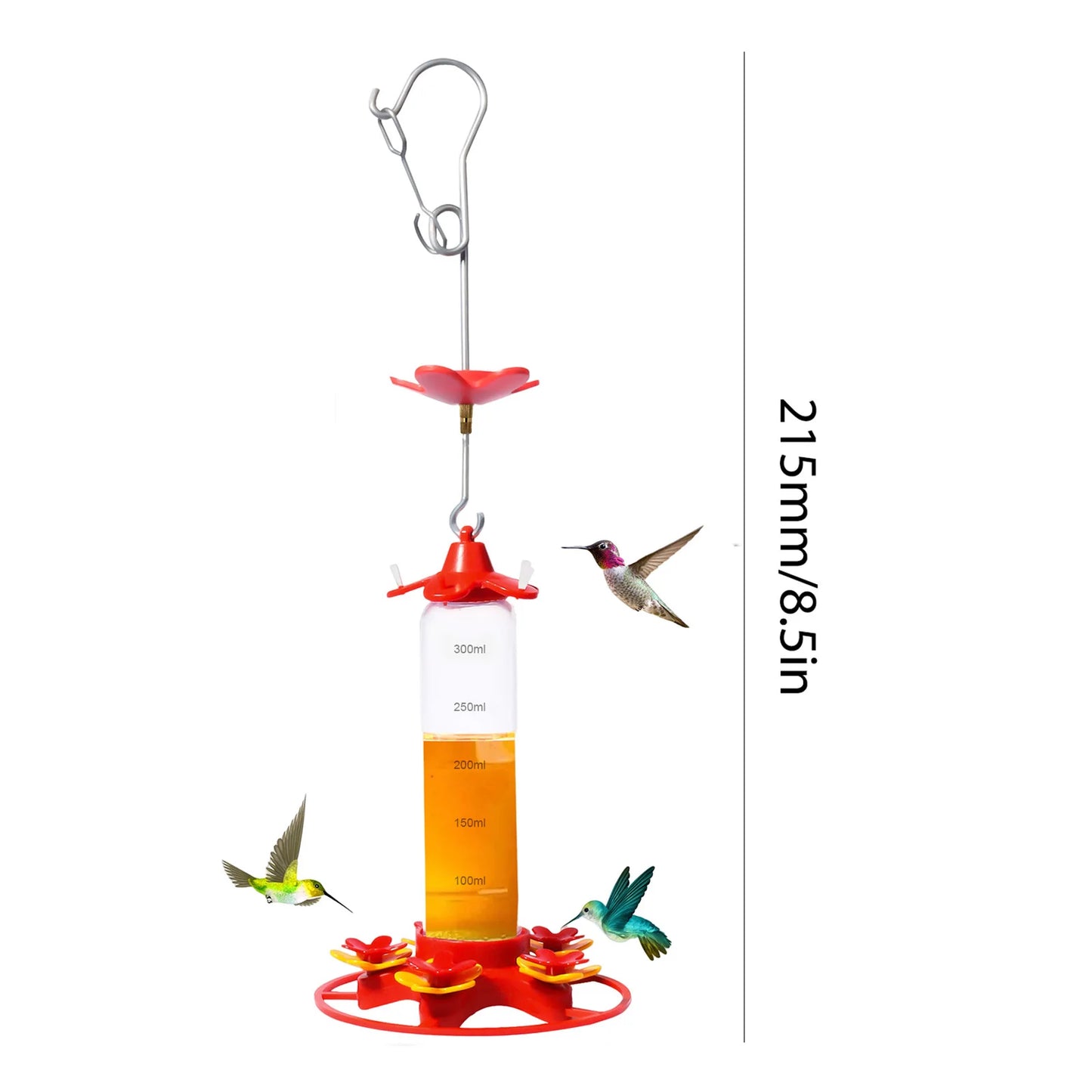 Hummingbird Water Feeders Hanging Garden Hummingbird Drinker Anti-ants Leakproof Easy To Clean Birds Feeding Supplies