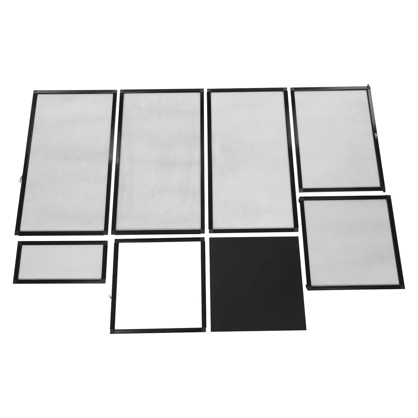 Micro Habitat Terrarium Enclosure Rectangular Reptile Feeding Box Black 20kg