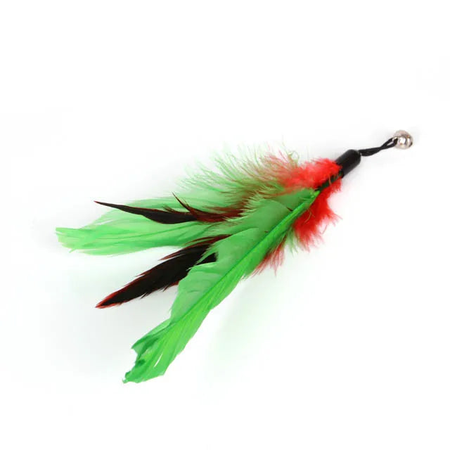 Funny Cat Toys Double Headed Suction Cup Cat Teaser Stick Removable Handheld Cat Interactive Toy Mouse Feather Bell Pet Supplies