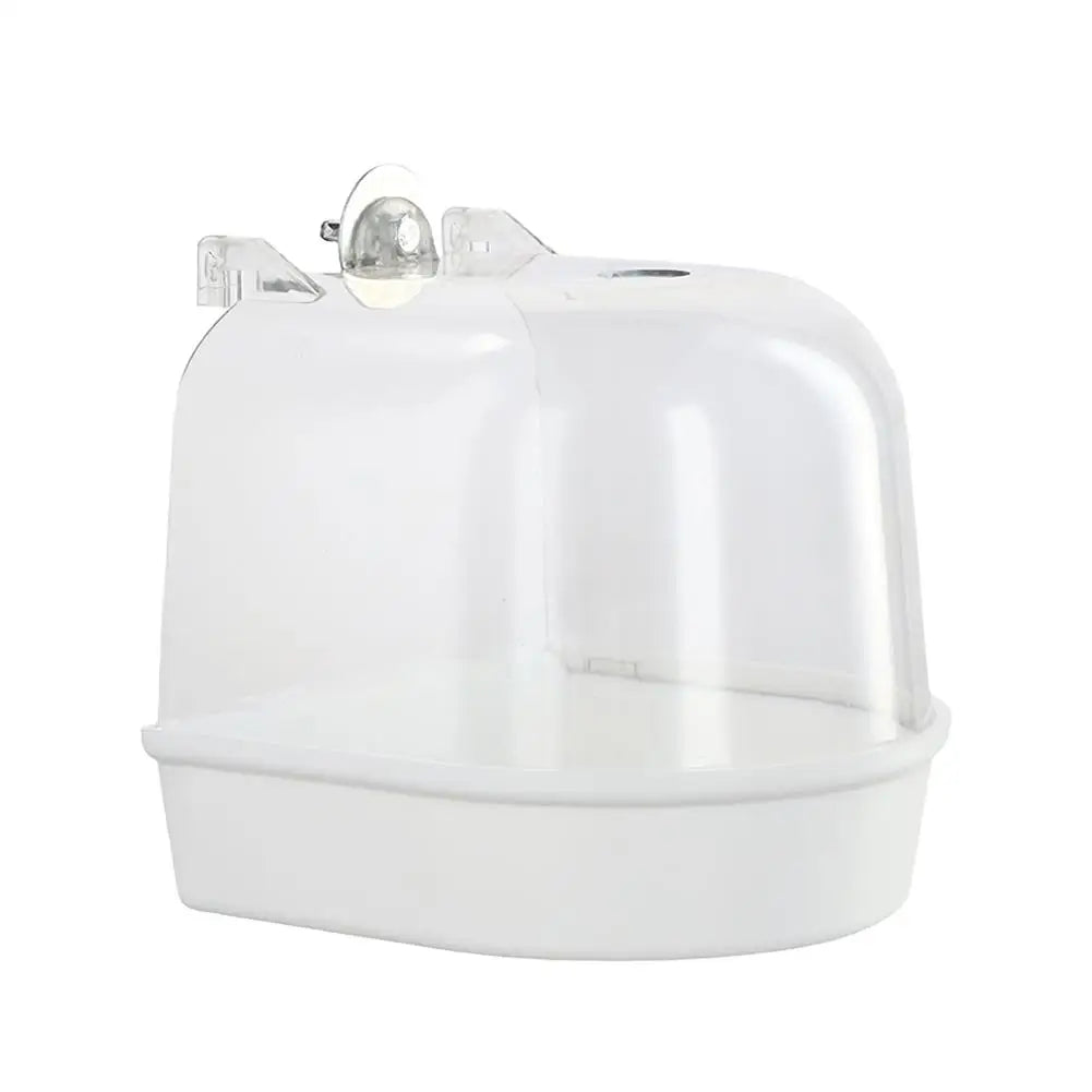 Hanging Bird Bath Cube Parrots Bathtub Bath Shower Box Cage Accessory For Little Bird Canary Budgerigar Cockatiel Lovebird