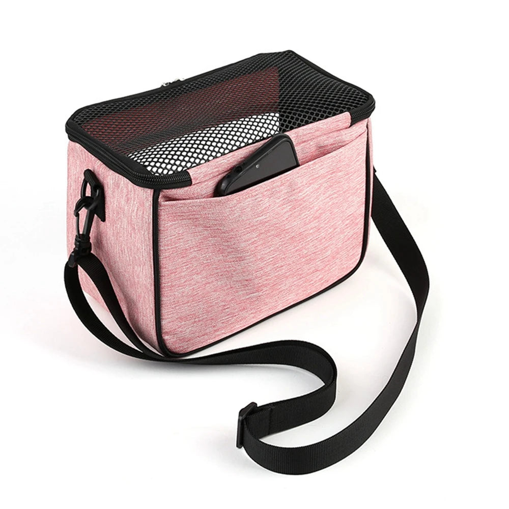 Small Animal Carrier Backpack for Small Pet Breathable Portable Outgoing Crossbody Travel Bag Windproof One Shoulder Bag