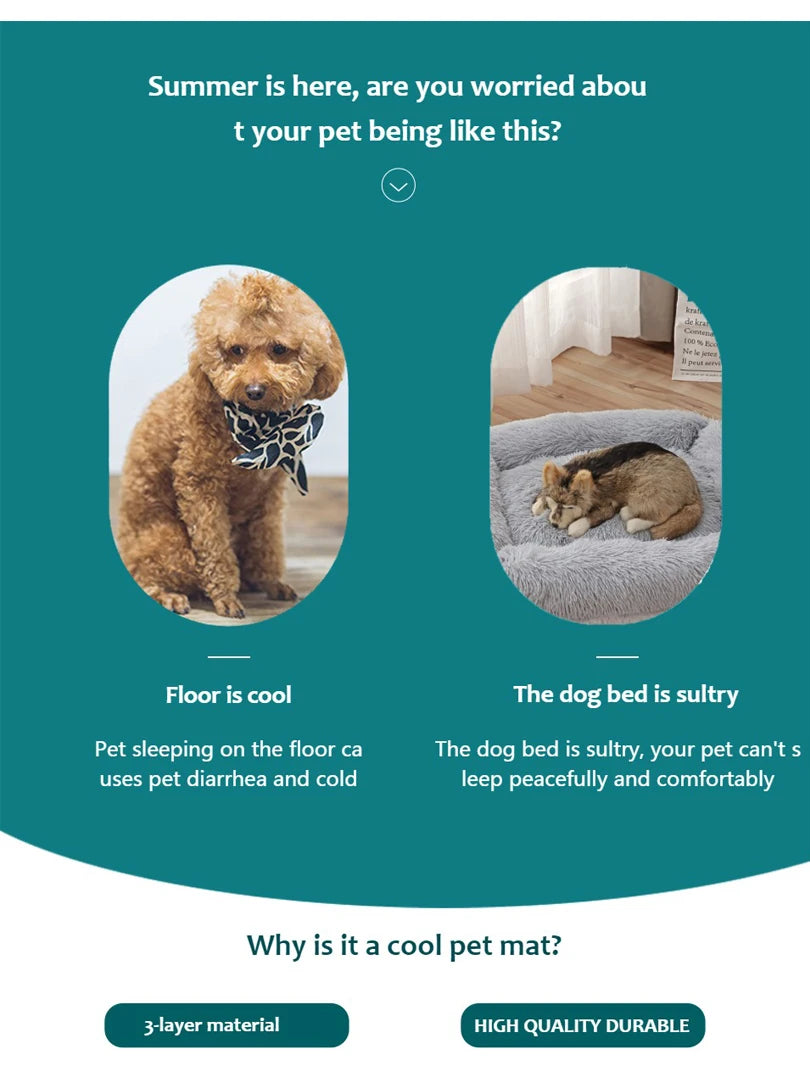 Dog Cooling Mat Summer Pet Cold Bed Extra Large For Small Big Dogs Pet Accessories Cat Durable Blanket Sofa Cat Ice Pad Blanket