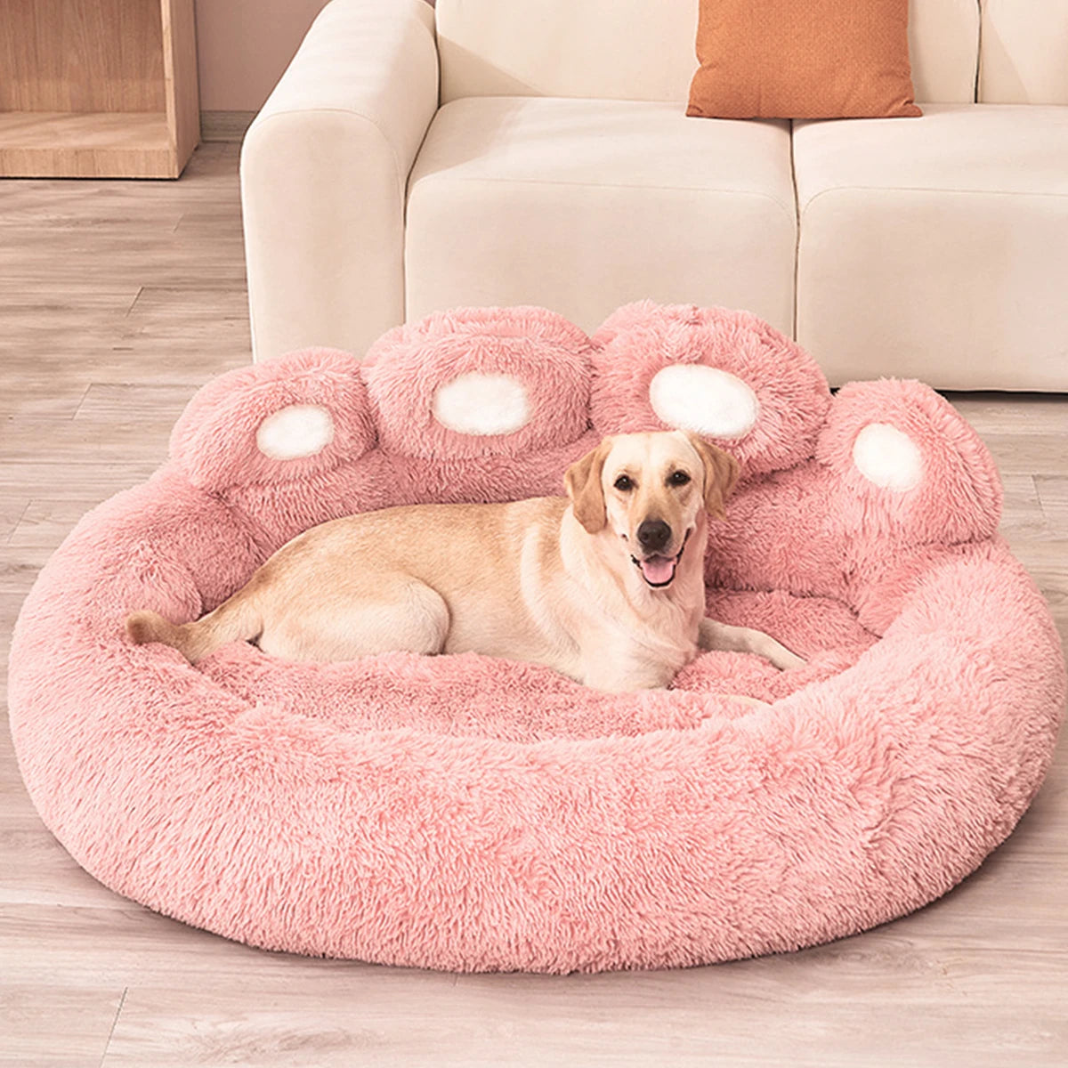 Fluffy Large Dog Bed Sofa Style Pet Basket for Dogs and Cats