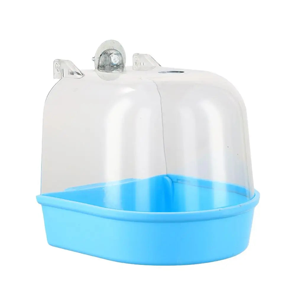 Hanging Bird Bath Cube Parrots Bathtub Bath Shower Box Cage Accessory For Little Bird Canary Budgerigar Cockatiel Lovebird