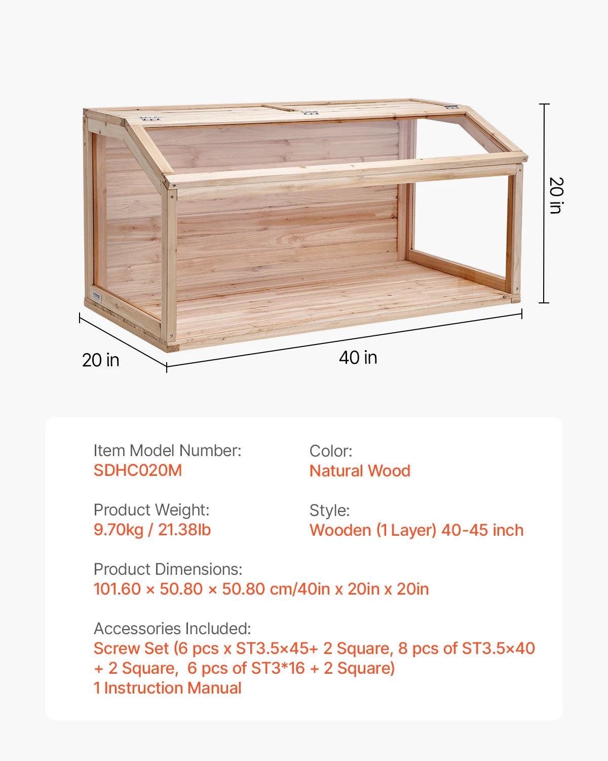 Wooden Hamster Cage With 270 Degree Viewing And Openable Top Ventilated Habitat