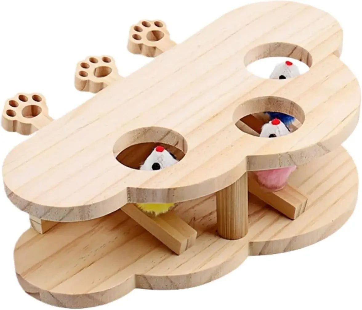 Cat Toys Fun Entertainment Stimulating Cat Puzzle Toy for Indoor Hide and Seek Whack a Mole Cats Toy