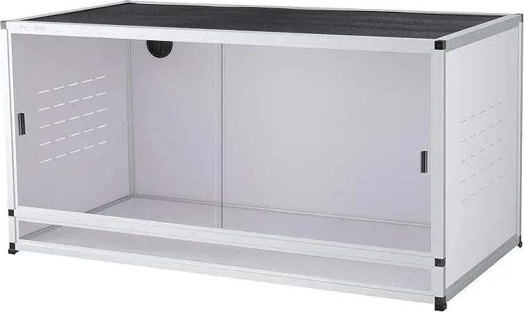 PVC Reptile Enclosure 76 Gallon Large Reptile Terrarium 44''x20''x20 Tank for Bearded Dragon Gecko Lizard Snake,Wide Breeding L