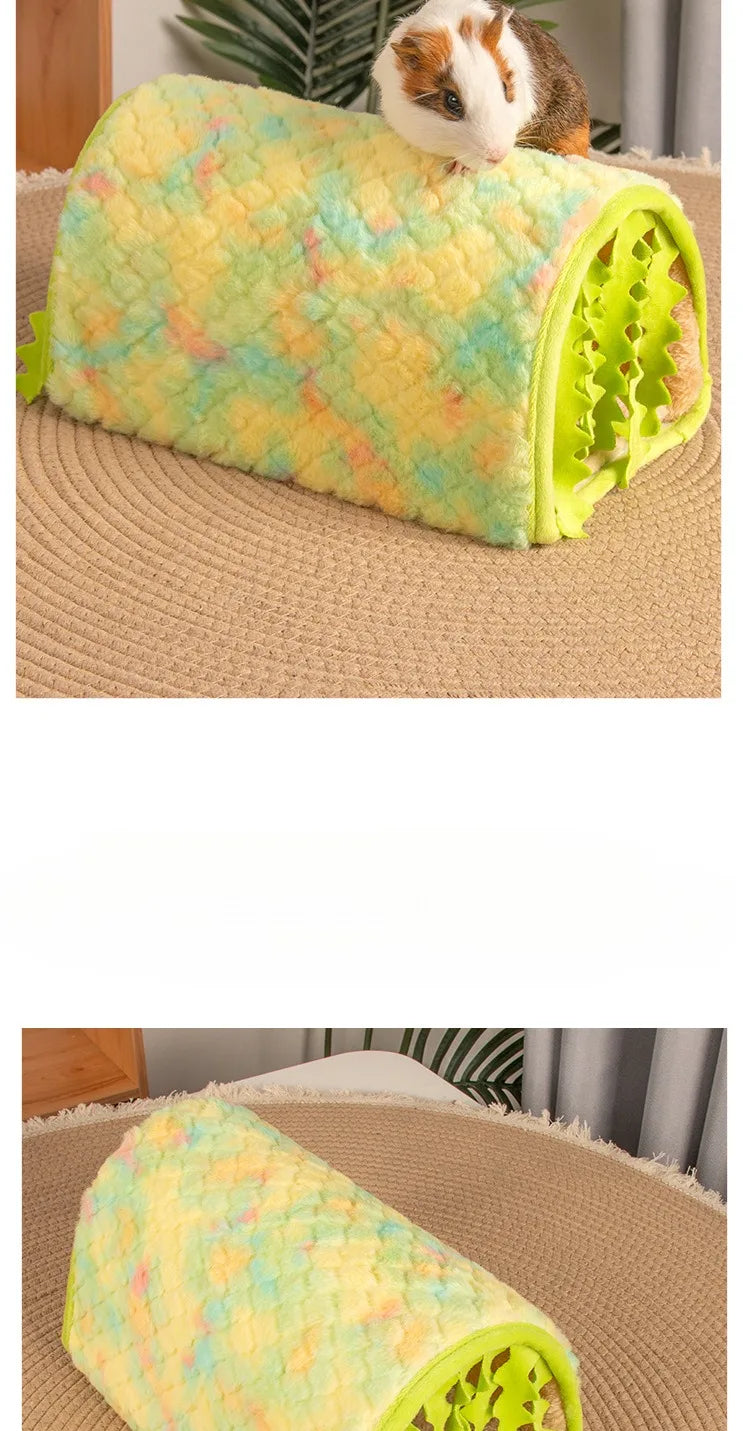 Tunnel Dutch Pig Hamster Hiding House Hamster Nest Rabbit Summer Cooling Channel Pet Tunnel Toy Mouse Nest Small House