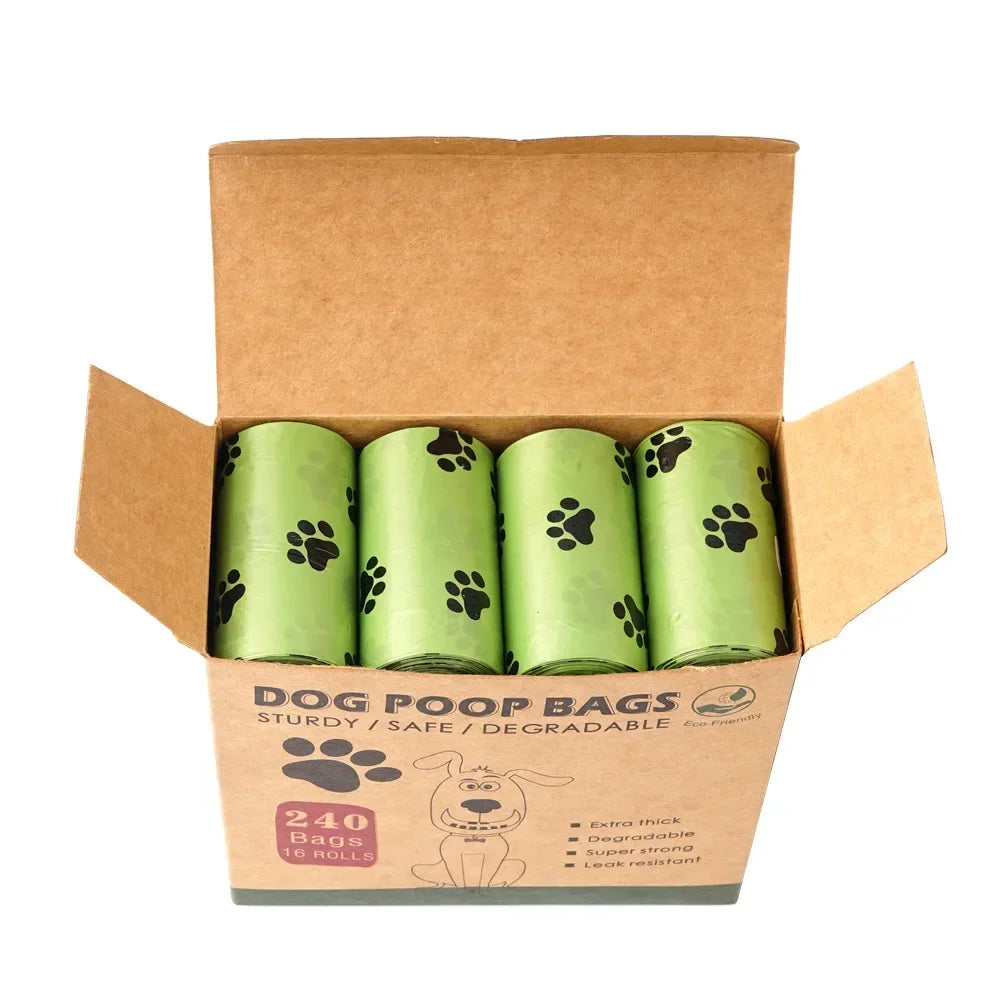 240PCS Leakproof Dog Poop Bags 16 Rolls Thick Scented Pet Waste Bags Odor Control Disposal for Outdoor Walking Dogs