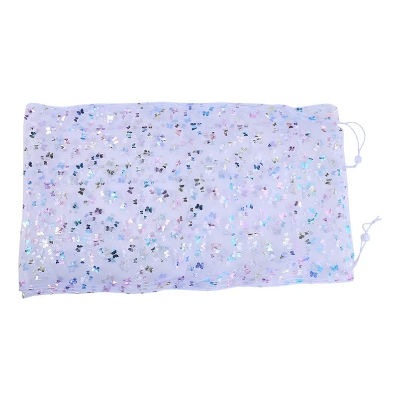 Universal Bird Cage Cover Elastic Mesh Skirt Soft Seed Guard for Birds