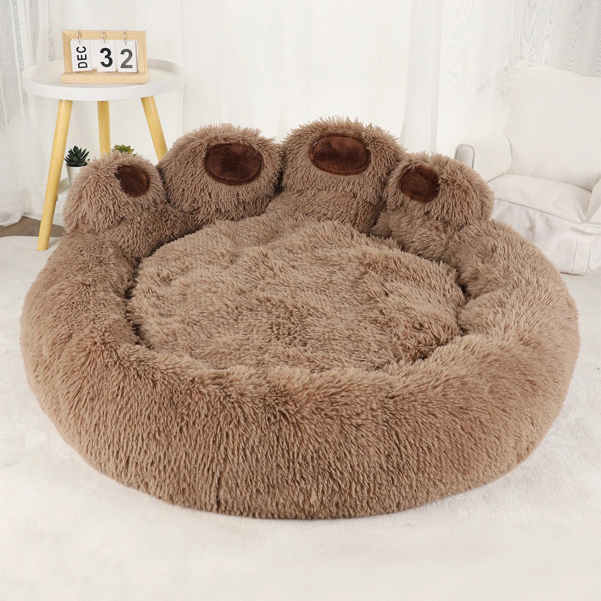 Fluffy Large Dog Bed Sofa Style Pet Basket for Dogs and Cats