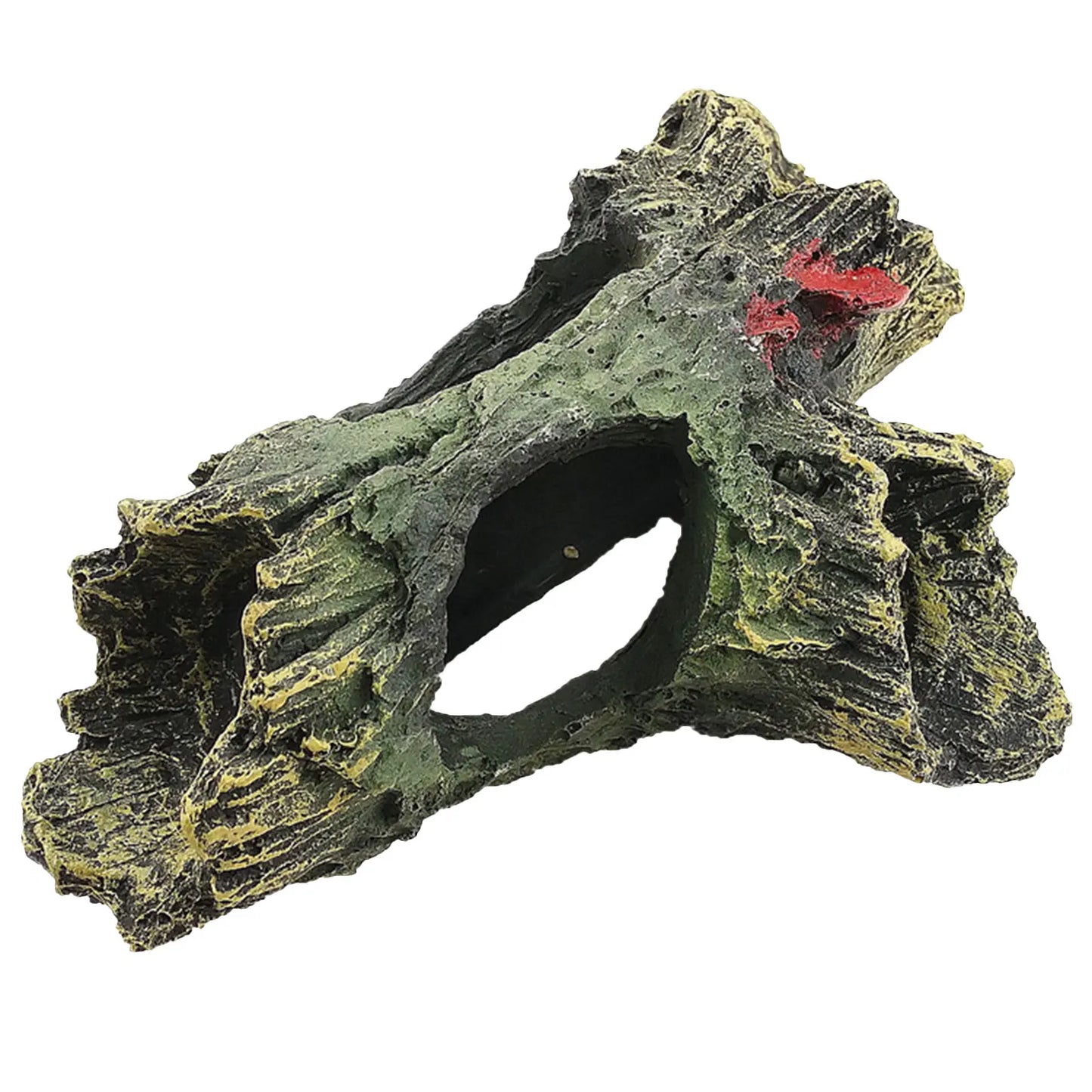 Artificial Hollow Log Decor for Fish Tank Multifunctional Aquarium Ornament