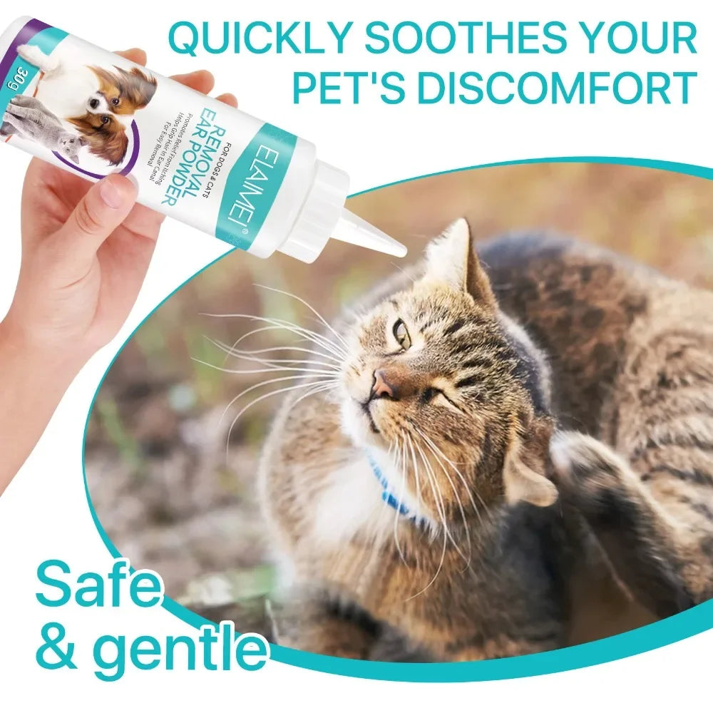 Pet Ear Powder For Dogs Ear Hair Removal And Cleaning 30g