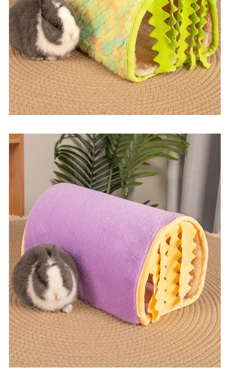 Tunnel Dutch Pig Hamster Hiding House Hamster Nest Rabbit Summer Cooling Channel Pet Tunnel Toy Mouse Nest Small House