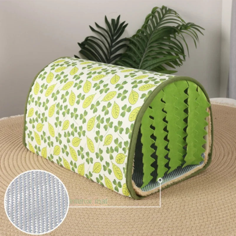 Tunnel Dutch Pig Hamster Hiding House Hamster Nest Rabbit Summer Cooling Channel Pet Tunnel Toy Mouse Nest Small House