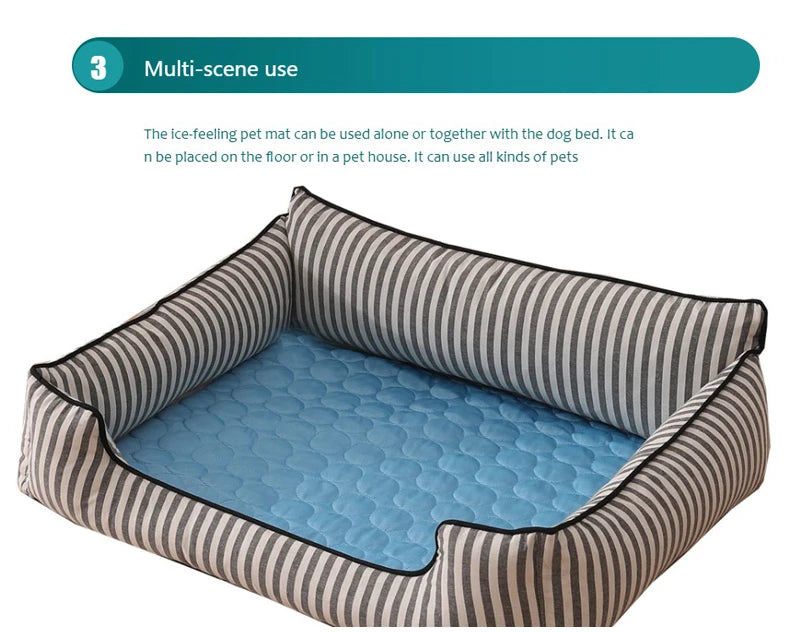 Dog Cooling Mat Summer Pet Cold Bed Extra Large For Small Big Dogs Pet Accessories Cat Durable Blanket Sofa Cat Ice Pad Blanket