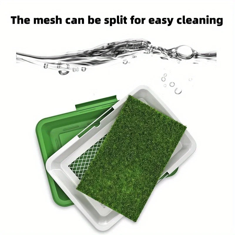 Dog Feces Training Pad With Artificial Turf Odorless Indoor Puppy Toilet