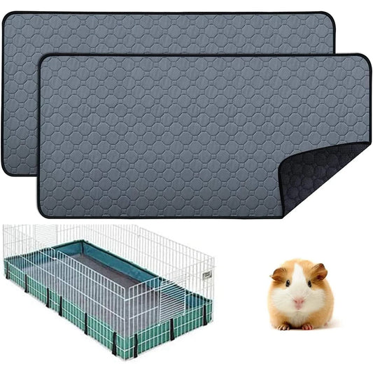 Washable Guinea Pig Cage Lining Pad Reusable Non Slip Urinary Pad for Pets